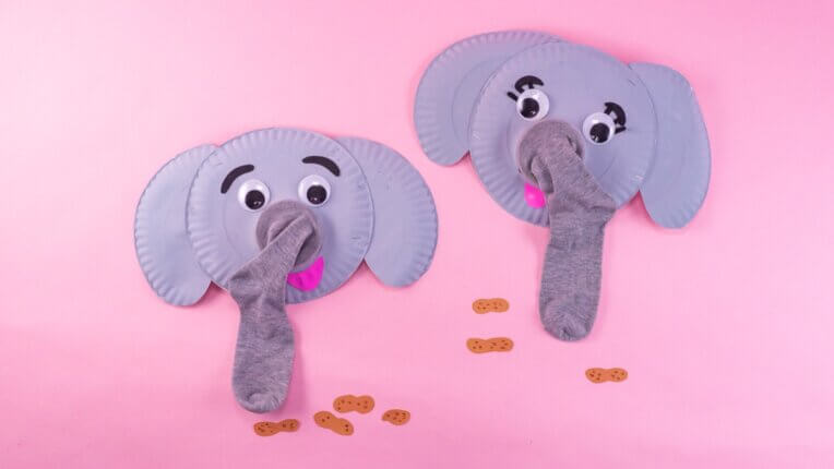 Elephant Sock Puppets