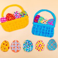 Decorative Paper Eggs & Easter Basket