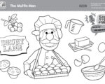 Super Simple Podcast - The Muffin Man Coloring Page