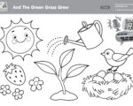 Super Simple Podcast - And The Green Grass Grew Coloring Page