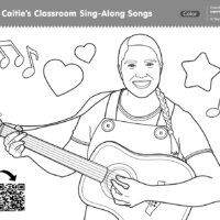 Caitie's Classroom Sing-Along Coloring Page