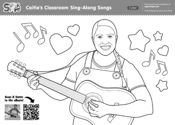 Caitie's Classroom Sing-Along Coloring Page