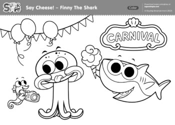 Say Cheese! Coloring Page