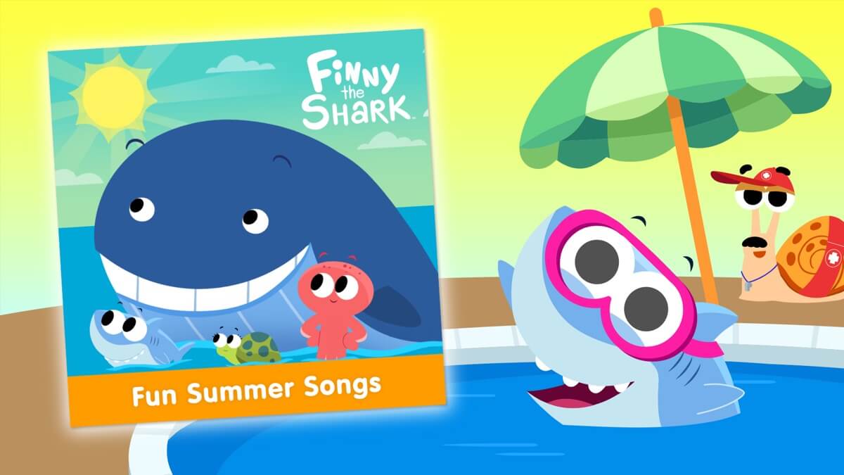 Веселые летние песни с акулой Финни