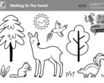 Super Simple Podcast - Walking In The Forest Coloring Page