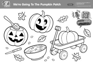 Super Simple Podcast - We're Going To The Pumpkin Patch Coloring Page