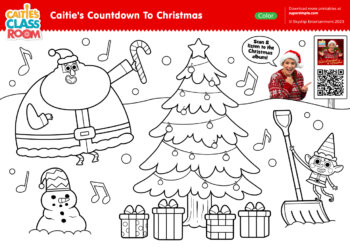 Caitie's Countdown To Christmas Coloring Page