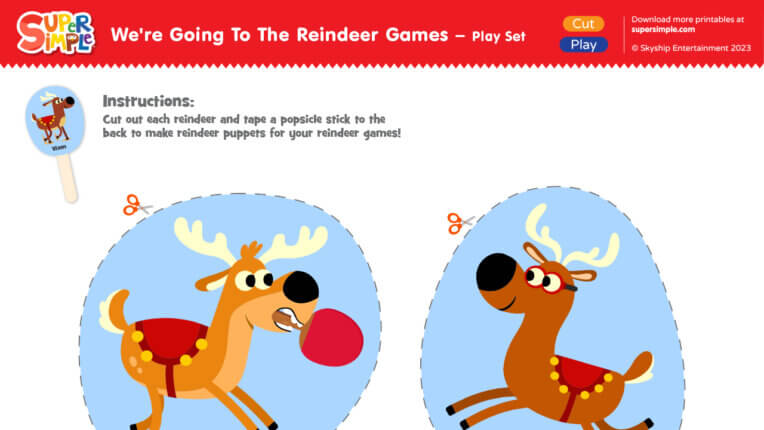 We're Going To The Reindeer Games Play Set