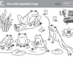 Super Simple Podcast - Five Little Speckled Frogs Coloring Page