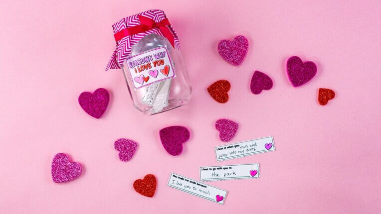 Reasons Why I Love You Jar for Valentine’s Day! - Super Simple