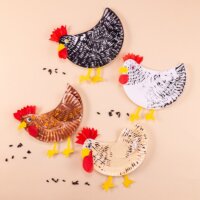 Paper Plate Chicken Craft