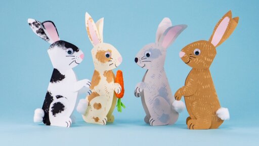 Paws Rabbit Diy Rabbit Craft - Super Simple