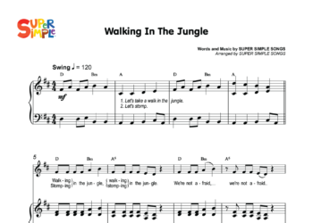 Walking In The Jungle Sheet Music