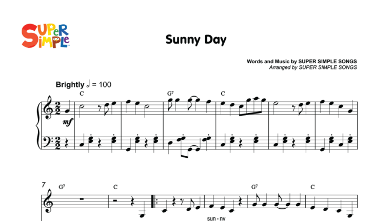 Sunny Day Sheet Music