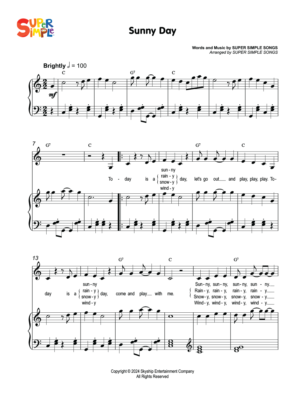sunny-day-sheet-music-super-simple