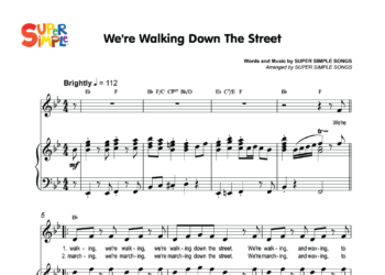 We're Walking Down The Street Sheet Music