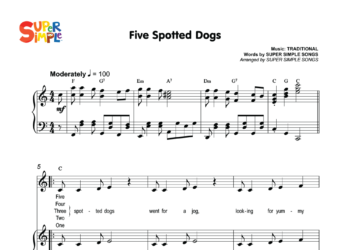 Five Spotted Dogs Sheet Music