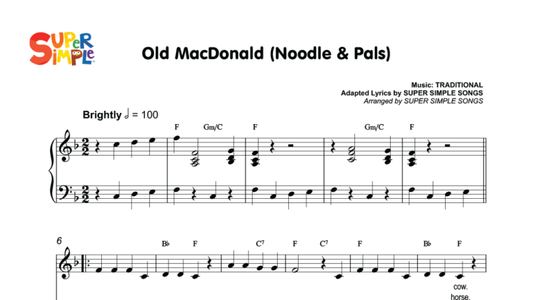 Old MacDonald (Noodle & Pals) Sheet Music