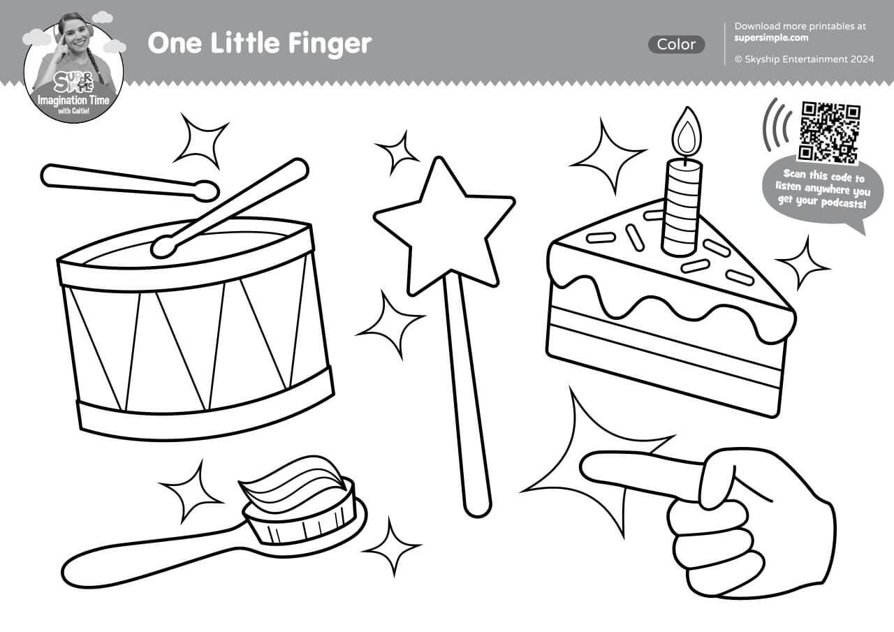 Finger Coloring Pages