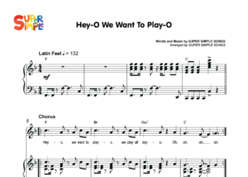 Hey-O We Want To Play-O Sheet Music