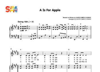 A Is For Apple Sheet Music