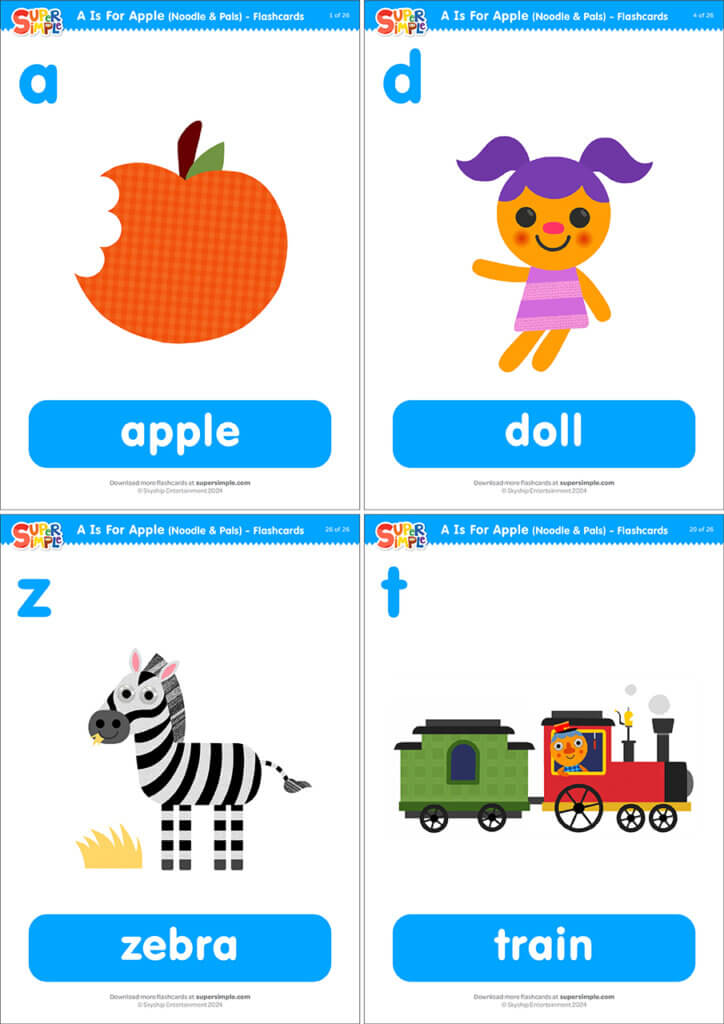 A Is For Apple Flashcards