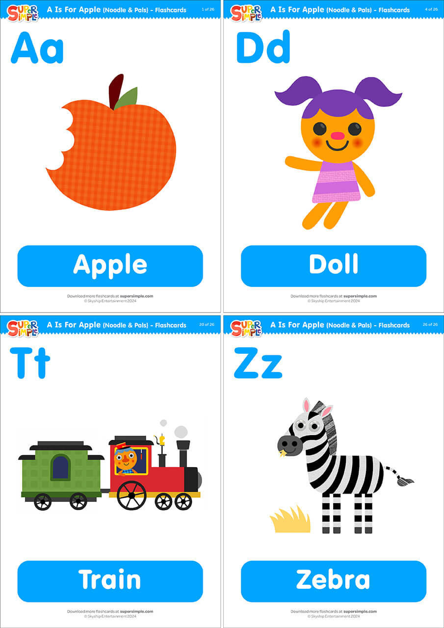 Super Simple Songs Animals Mini Cards Super Simple