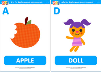 A Is For Apple Flashcards