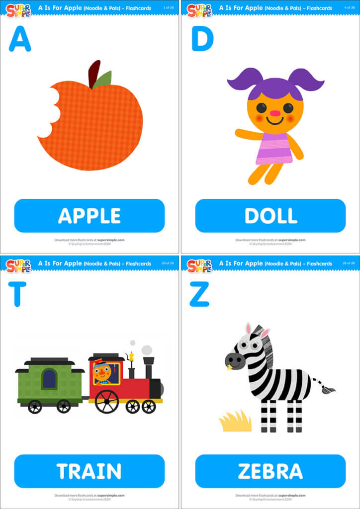 A Is For Apple Flashcards