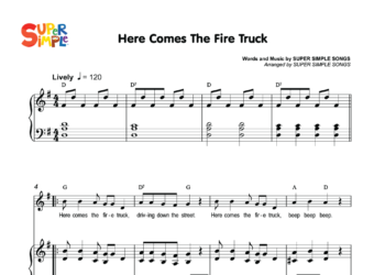 Here Comes The Fire Truck Sheet Music