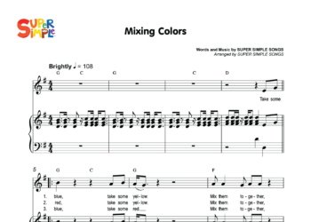 Mixing Colors Sheet Music