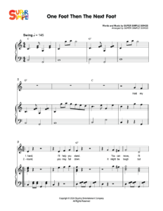 One Foot Then The Next Foot Sheet Music