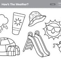 Imagination Time - How's The Weather? Coloring Page