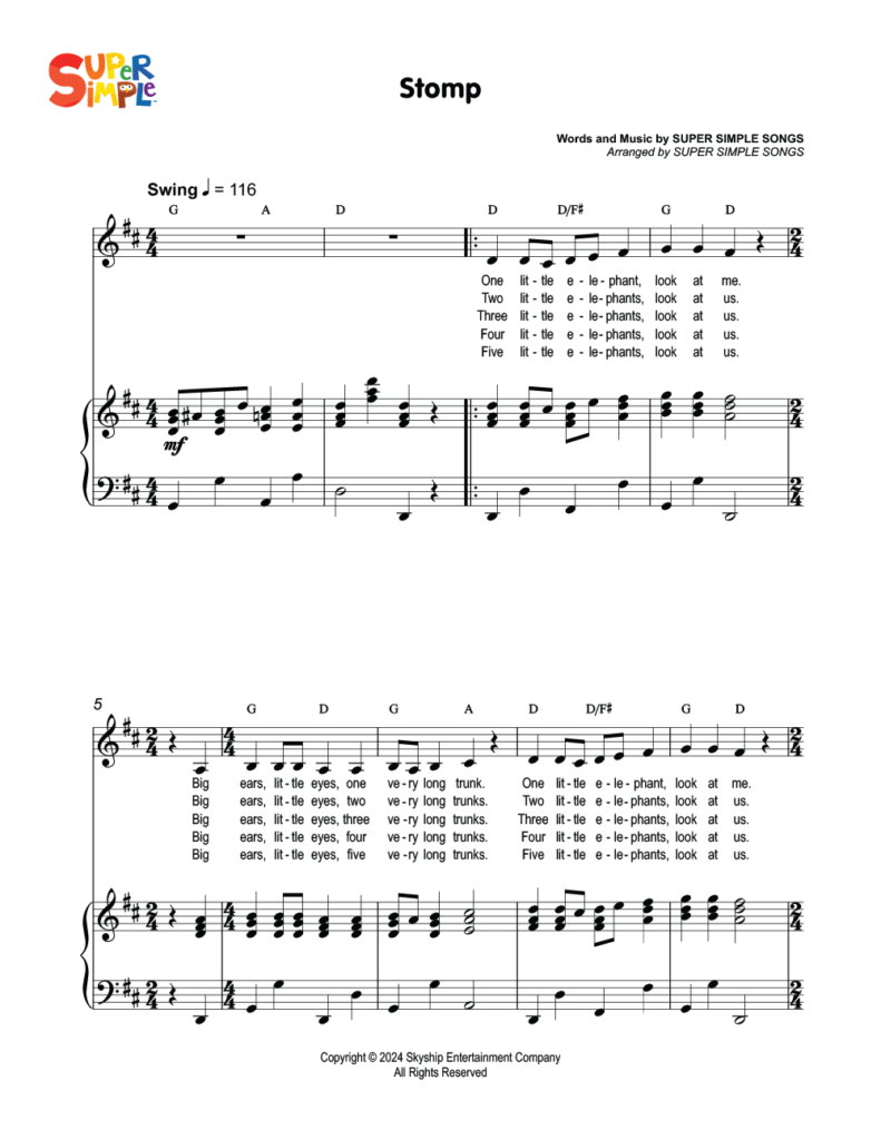 Stomp Sheet Music