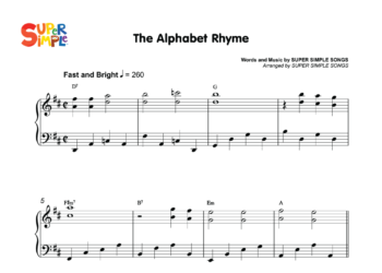 The Alphabet Rhyme Sheet Music