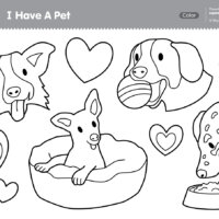 Imagination Time - I Have A Pet Coloring Page