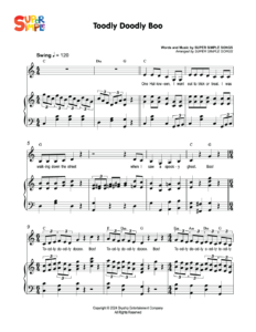 Toodly Doodly Boo Sheet Music