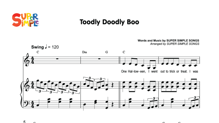 Toodly Doodly Boo Sheet Music