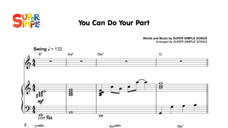 You Can Do Your Part Sheet Music