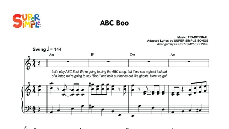 ABC Boo Sheet Music