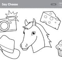 Imagination Time - Say Cheese Coloring Page