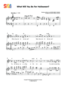 What Will You Be For Halloween? Sheet Music