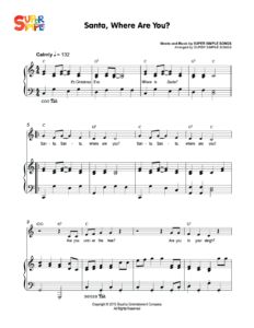 Santa, Where Are You? Sheet Music