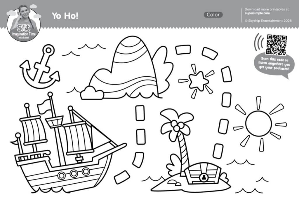 Yo Ho! Coloring Page