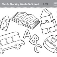 Imagination Time - This Is The Way We Go To School Coloring Page
