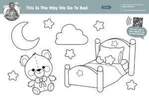 This Is The Way We Go To Bed Coloring Page