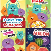 Bumble Nums Valentine Cards