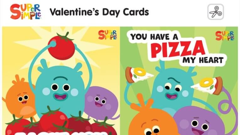 Bumble Nums Valentine Cards