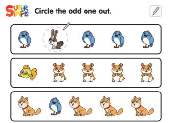 I Love My Pet - Circle The Odd One Out Worksheet