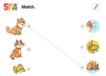 I Love My Dog - Matching Worksheet (Basic)